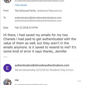Proof of sent in drop box inside Post office&email